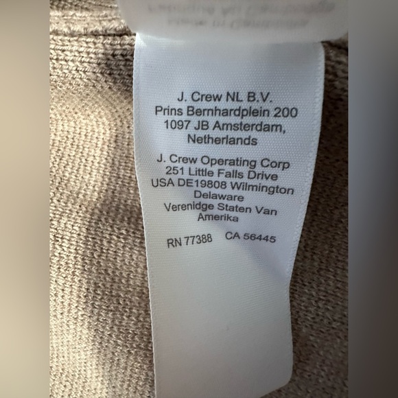 NWT J. Crew Women's Two Button Sweater Blazer Tan - Size L - Picture 6 of 11